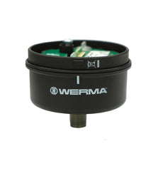 Werma Terminal element, M12, black, 8-pole, 70 x 59mm