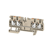 Weidmuller terminal, push in, d/beige, 75.5 x 5.1mm
