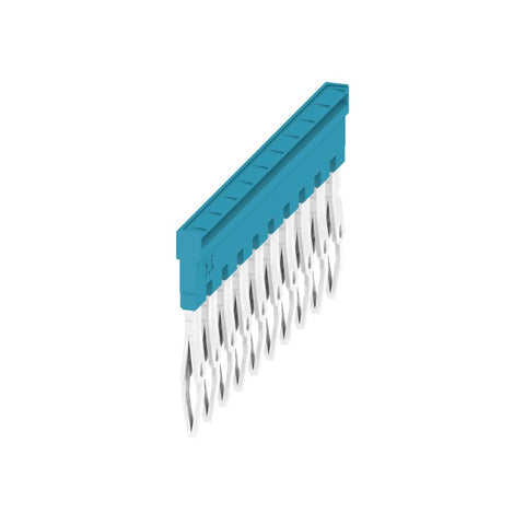Weidmuller Comb bridge, plugged, blue, 10-pole, 24A