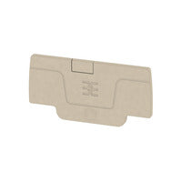 Weidmuller AEP 2T 2.5, End plate, d/beige, 26.3 x 52.76mm