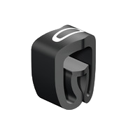 Weidmuller Cable marker, marked '0', black, 3 x 3.4mm