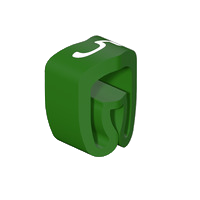 Weidmuller Cable marker, marked '5', green, 3 x 3.4mm