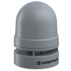 Werma Mini multi-tone sounder, contin/pulse, grey, 24VAC/DC