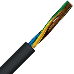 Lapp H07RN-F Power/control cable, black, 4G x 4mm²
