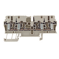 Weidmuller Tension-clamp terminal, dark beige, 24A, 2.5mm²