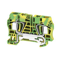 Weidmuller PE terminal, tension-clamp, green/yellow, 6mm² Weidmuller