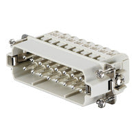 Weidmuller HDC insert, male, size 5, 16-pole, 250V, 16A