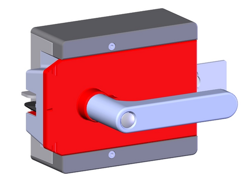 Euchner MGBS-H-BA1A10-R Handle module, short, 117mm Euchner