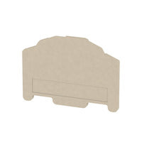 Weidmuller Partition plate, dark beige, 36.2 x 50.5 x 2.5mm Weidmuller