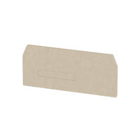 Weidmuller Partition plate, dark beige, 42.8 x 74 x 2.7mm