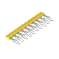 Weidmuller Cross-connector, yellow, 10-pole, 17.5A, 3.5mm