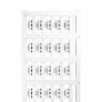 Weidmuller Cable marker, clip-on, white, 21 x 5.8mm