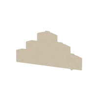 Weidmuller Partition plate, dark beige, 59 x 108.4 x 1.5mm Weidmuller
