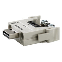 Weidmuller HDC insert, beige, male, 2-pole, 1A