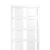 Weidmuller Device marker, white, adhesive tape, 22 x 22mm