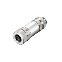 Weidmuller Socket, custom made, M12, pin, straight, 250V, 4A Weidmuller
