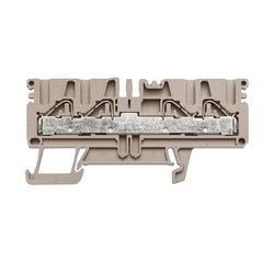 Weidmuller Feed-through terminal, d/beige, 38 x 78.5 x 5.1mm