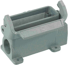 Harting Surface housing, single locking, size 16A, 2x M20 Harting