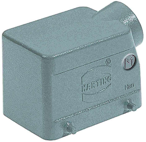 Harting Hood, double locking, side entry, 1 x M25, size 32A Harting