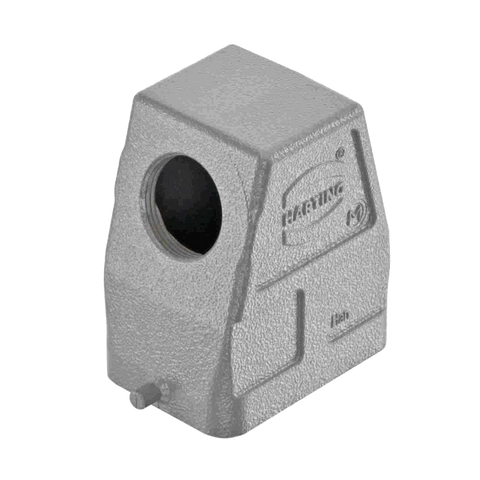Harting Han B Hood, single locking, side entry, M25, size 6B Harting