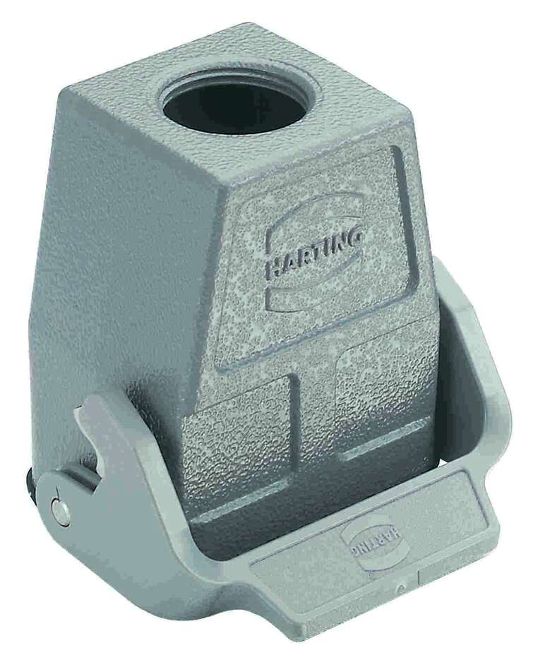 Harting Cable to cable housing, single locking, top entry, M25, 6B Harting
