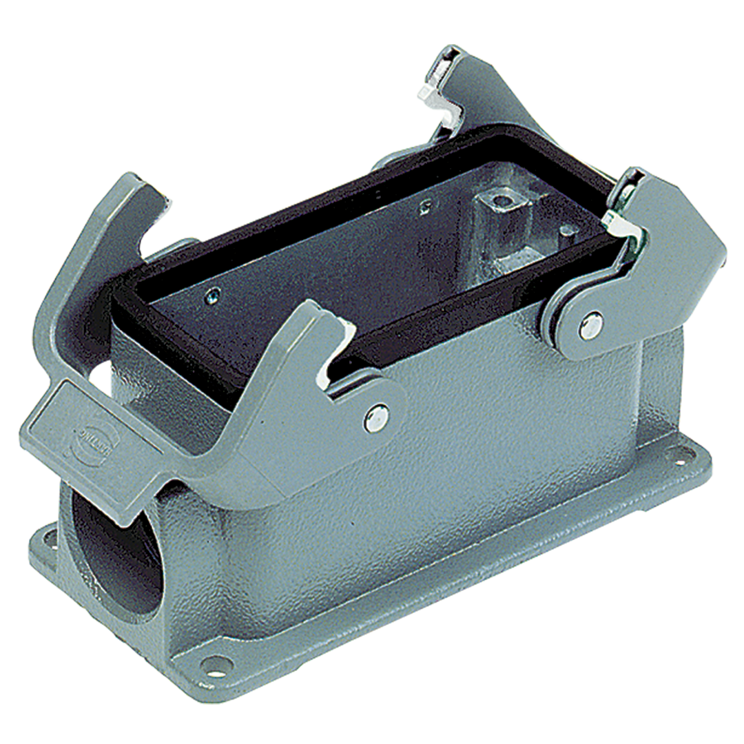 Harting Surface housing, double locking, side entry, size 10B Harting