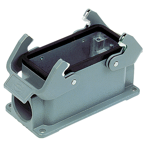 Harting Surface housing, double locking, side entry, size 10B Harting