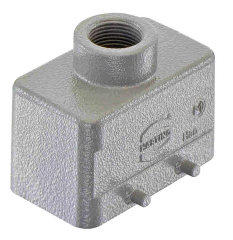 Harting Hood, top entry, M20, double locking, size 10B Harting