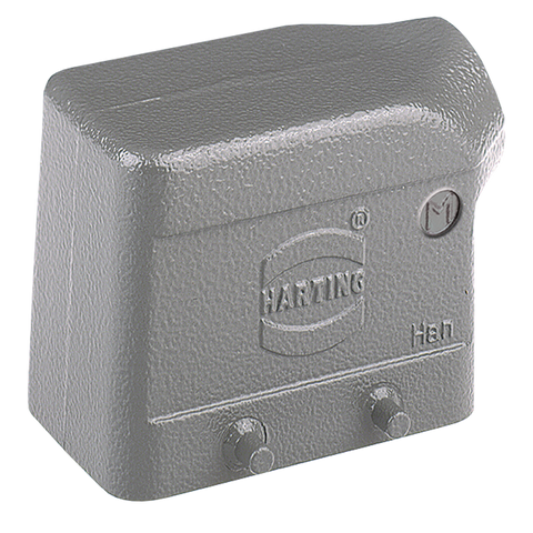 Harting Hood, side entry, M20, double locking, size 10B Harting