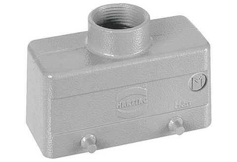 Harting Hood, top entry, M25, double locking, size 16B Harting