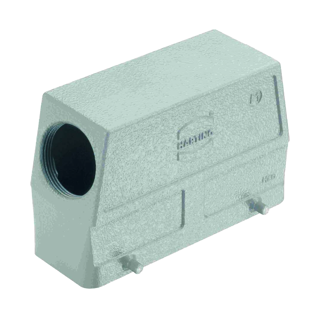 Harting Hood, double locking, side entry, 1 x M40, size 24B Harting