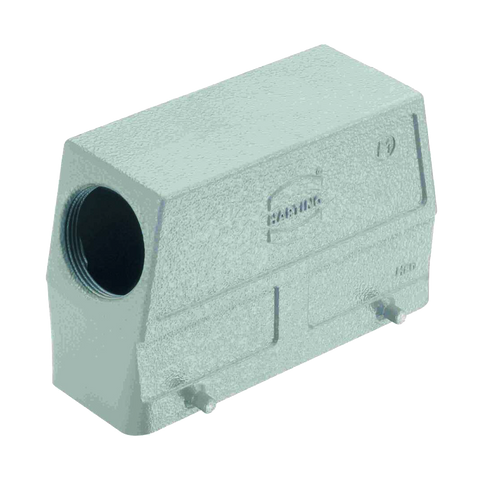 Harting Hood, double locking, side entry, 1 x M40, size 24B Harting