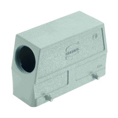 Harting Hood, double locking, side entry, 1 x M40, size 24B Harting