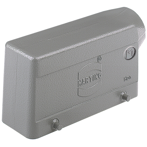 Harting Hood, side entry, M25, double locking, size 24B Harting