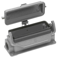 Harting Surface housing, single locking, side entry, 2x M25, size 24B Harting