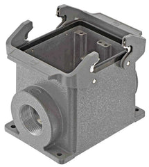 Harting Surface housing., double locking, side entry, M32 Harting