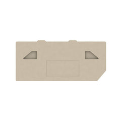 Weidmuller End plate, dark beige, 69.1 x 2.5mm Weidmuller