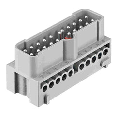 Harting Insert, screw, male, size 16B, c/s 0.75 - 2.5mm². Harting