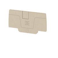 Weidmuller End plate, dark beige, 32.35 x 58 x 2.1mm