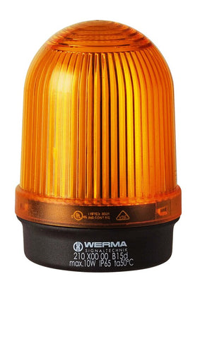 Werma Permanent beacon, yellow, 12 - 230VAC/DC, 57 x 81mm Werma