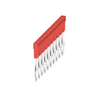 Weidmuller cross-connector, plugged, red, 10-pole, 24A