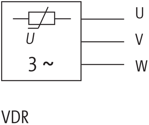Murr Motor suppressor, varistor, 3x575VAC, 10kW