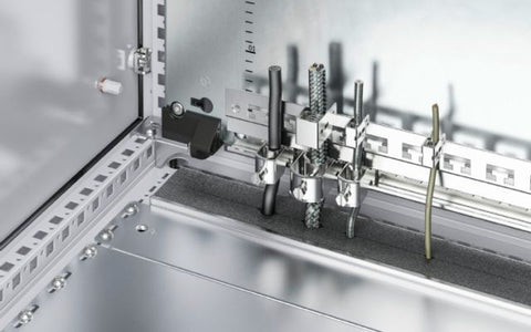 Rittal SZ Rail for EMC rail and stain relief for (W) 1200mm