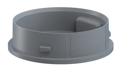 Werma Mini adapter for base-mounting, grey, 62 x 18mm