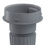 Werma Mini adapter for 15mm tube-mounting, grey, 62 x 60mm Werma