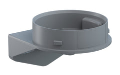 Werma Mini bracket for wall-mounting, grey, 62 x 45mm