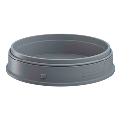 Werma Maxi adapter floor mount, grey, 120 x 27mm