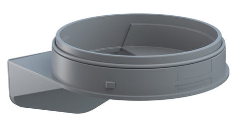 Werma Maxi angle bracket for wall mounting, grey, 120 x 74mm Werma