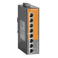 Weidmuller Network switch, unmanaged PoE, 8x RJ45 ports Weidmuller