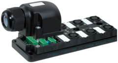 Murr Distribution system, 6xM12, 4-pole, cap with cable Murrelektronik